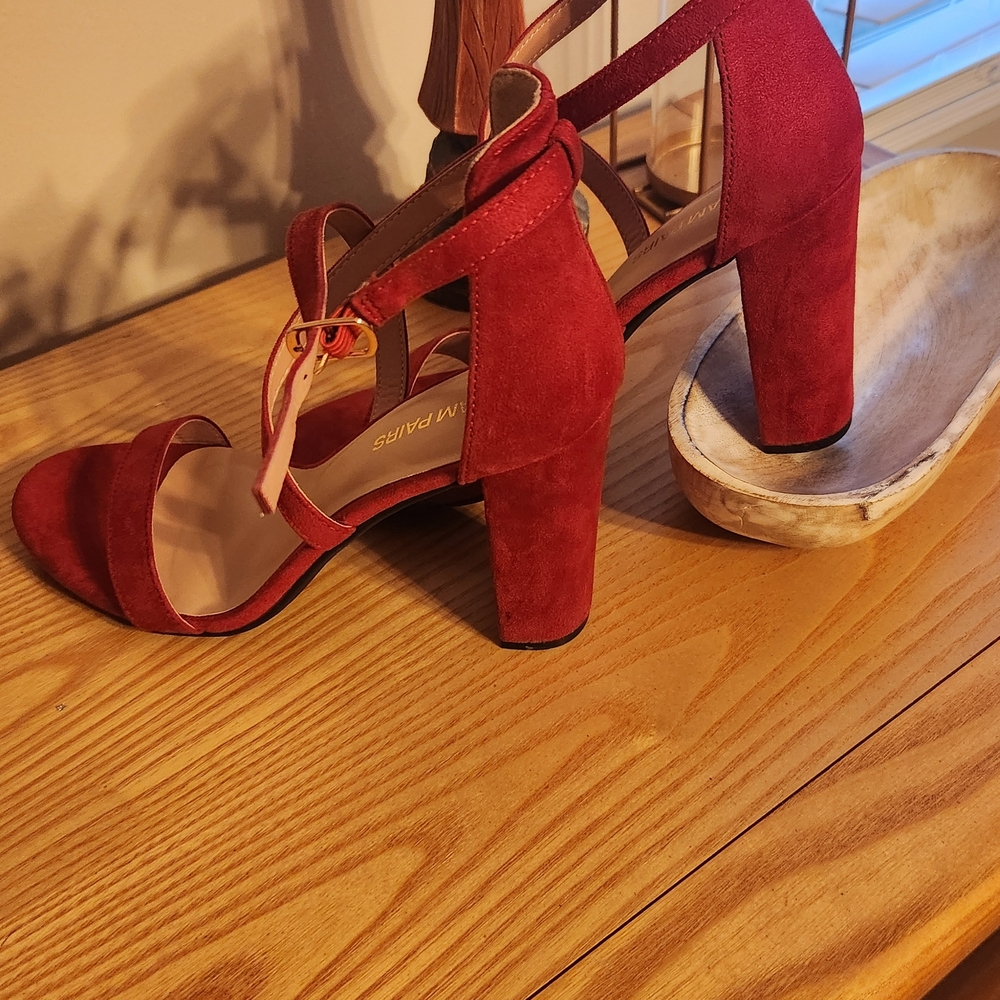 Dream Pairs Red Strappy Heels - Picture 8 of 9